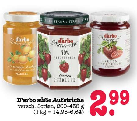 D'arbo süße Aufstriche