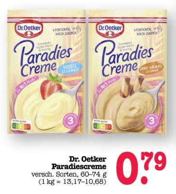 DR. OETKER Paradiescreme