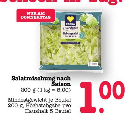 EDEKA Herzstücke Eisbergsalat