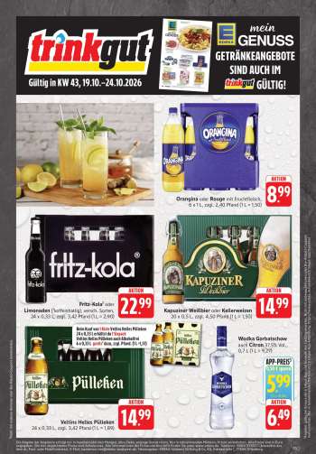 Prospekte Edeka Getränkemarkt - 19.10.2026 - 24.10.2026.