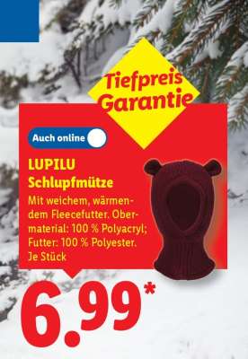 LUPILU Schlupfmütze