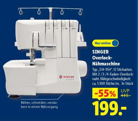SINGER Overlock-Nähmaschine