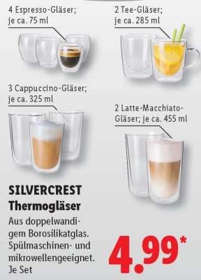 SILVERCREST Thermogläser