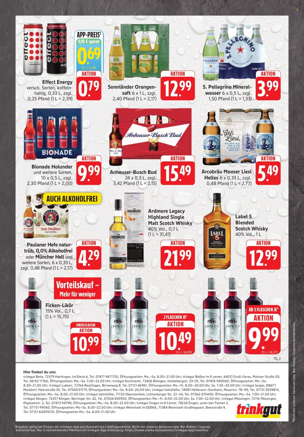 Edeka Getränkemarkt Prospekte  - 19.10.2026 - 24.10.2026. Seite 2