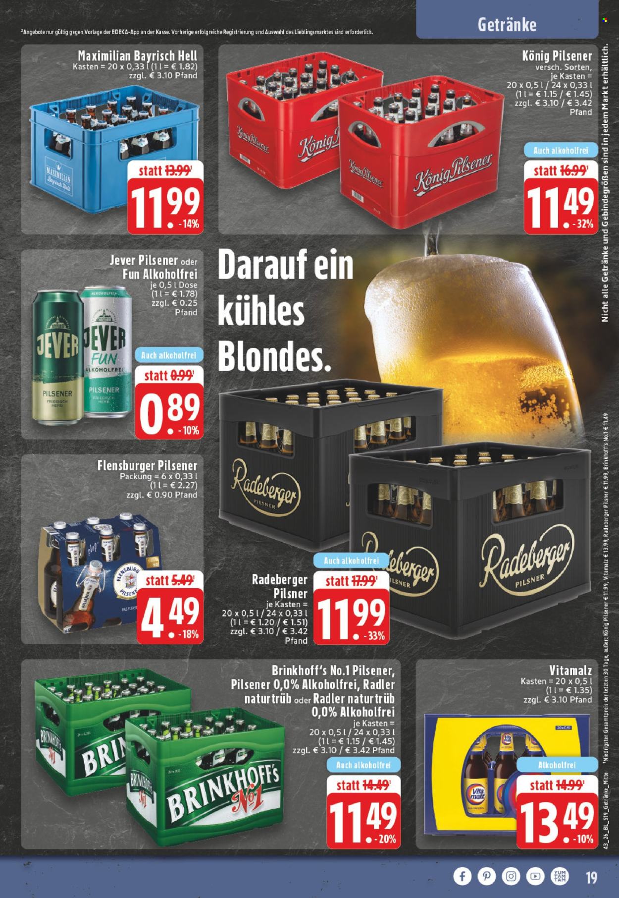Edeka Prospekte  - 19.10.2026 - 24.10.2026. Seite 19
