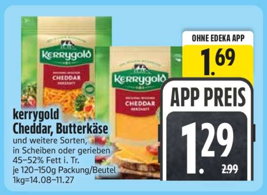 Kerrygold Cheddar, Butterkäse