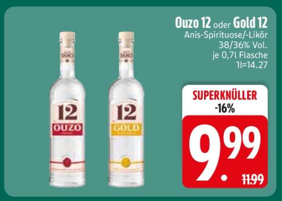 OUZO 12 oder GOLD 12