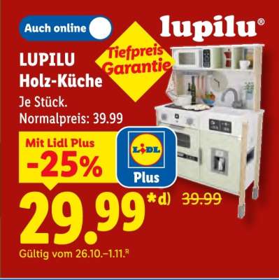 LUPILU Holz-Küche