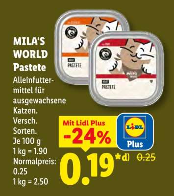 MILA'S WORLD Pastete