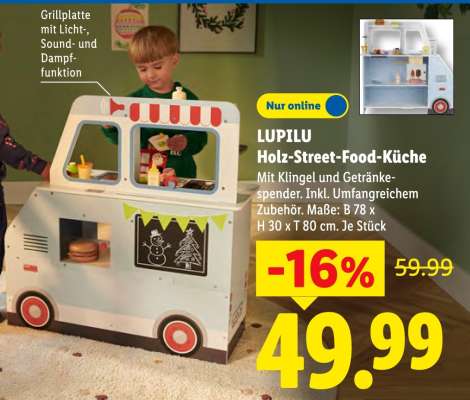 LUPILU Holz-Street-Food-Küche