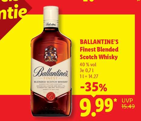 Ballantine’s Finest Blended Scotch Whisky*