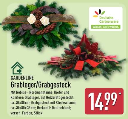 GARDENLINE Grableger/Grabgesteck