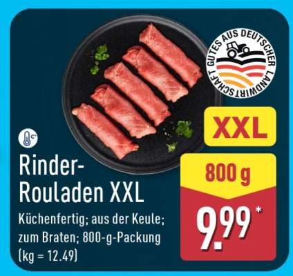 Rinder-Rouladen XXL