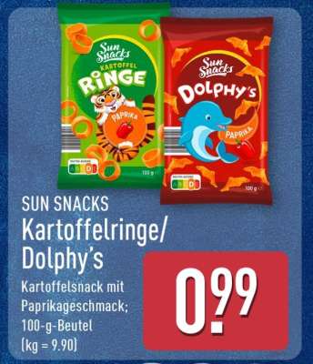 SUN SNACKS Kartoffelringe/Dolphy's
