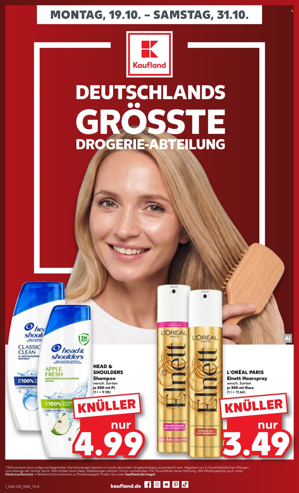 Leták Kaufland - 19.10.2026 - 31.10.2026. Strana 1