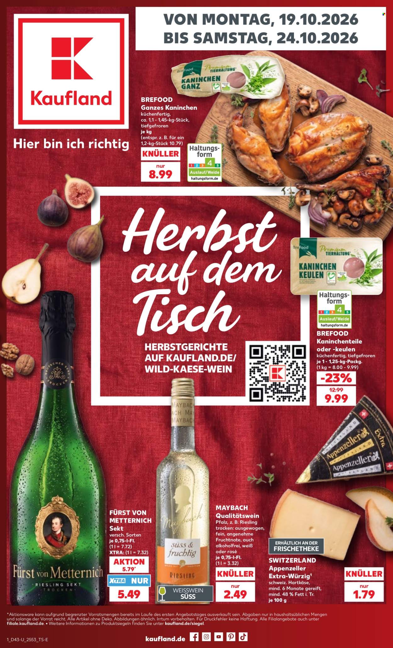 Leták Kaufland - 19.10.2026 - 24.10.2026. Strana 1