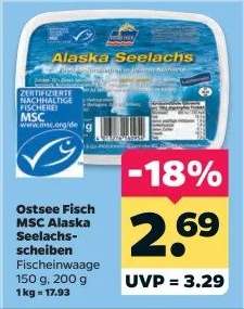 Ostsee Fisch MSC Alaska Seelachs-scheiben