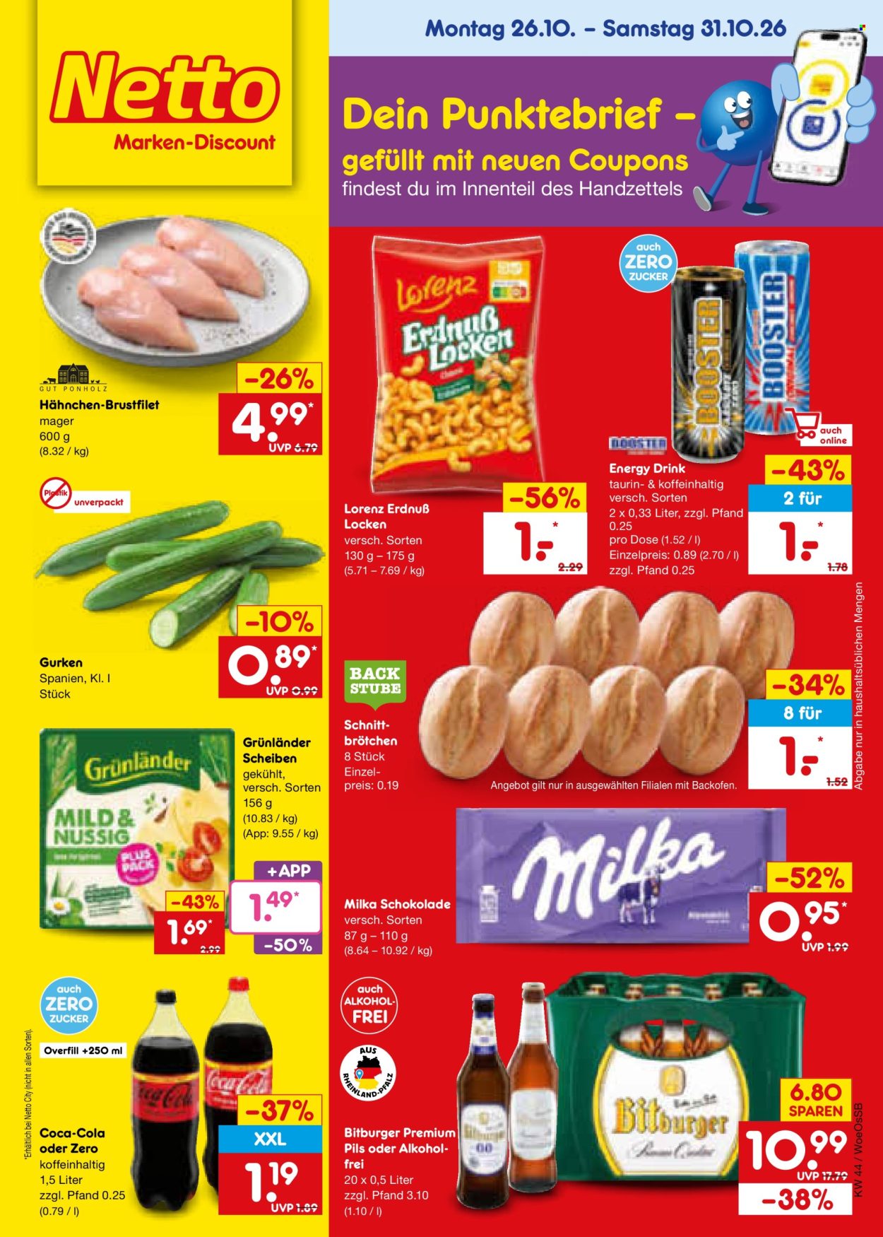 Netto Marken-Discount Prospekte  - 26.10.2026 - 31.10.2026. Seite 1