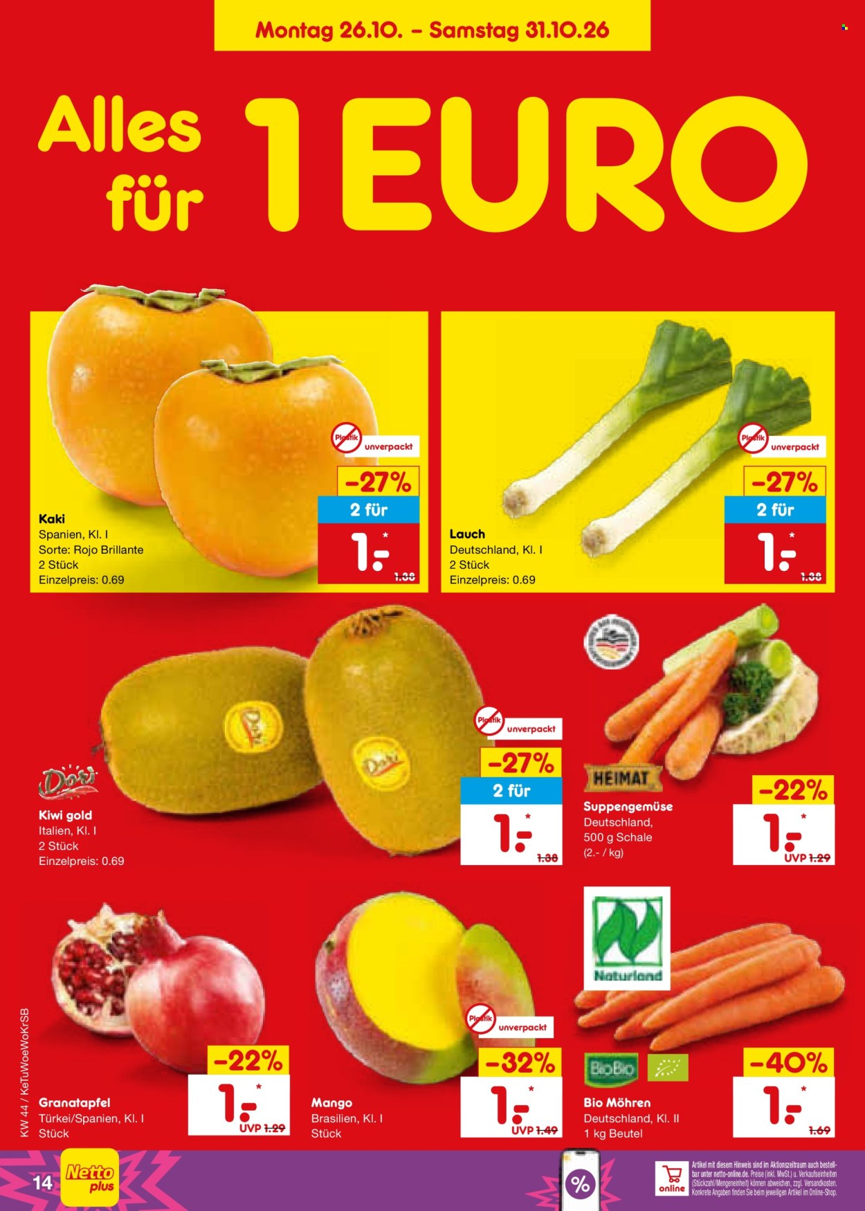 Netto Marken-Discount Prospekte  - 26.10.2026 - 31.10.2026. Seite 26