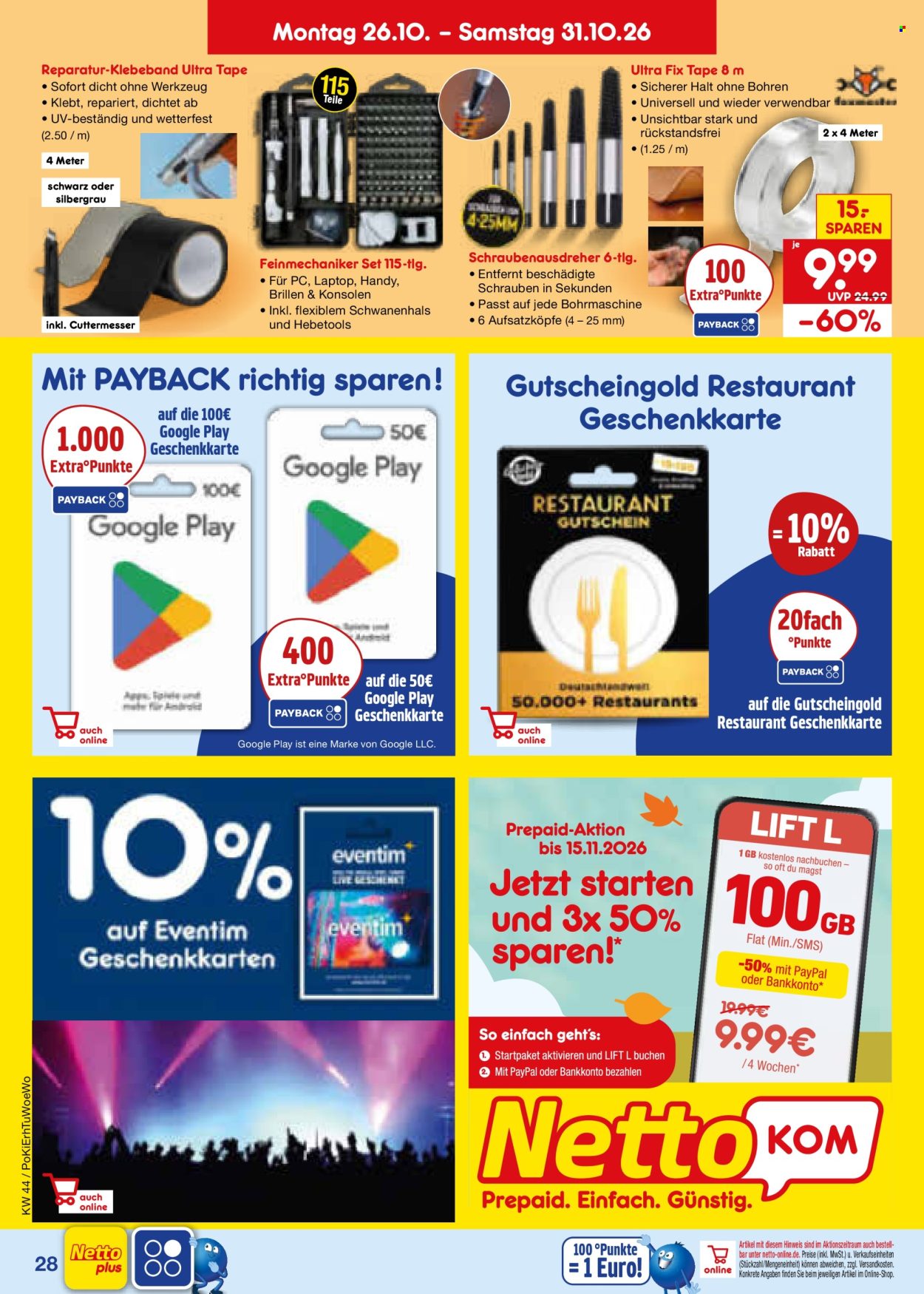 Netto Marken-Discount Prospekte  - 26.10.2026 - 31.10.2026. Seite 42