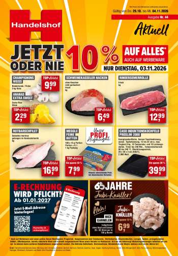 Prospekte Handelshof - 29.10.2026 - 4.11.2026.