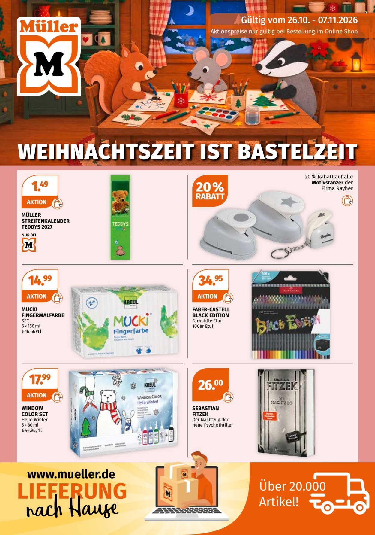 Müller Prospekte  - 26.10.2026 - 7.11.2026. Seite 1
