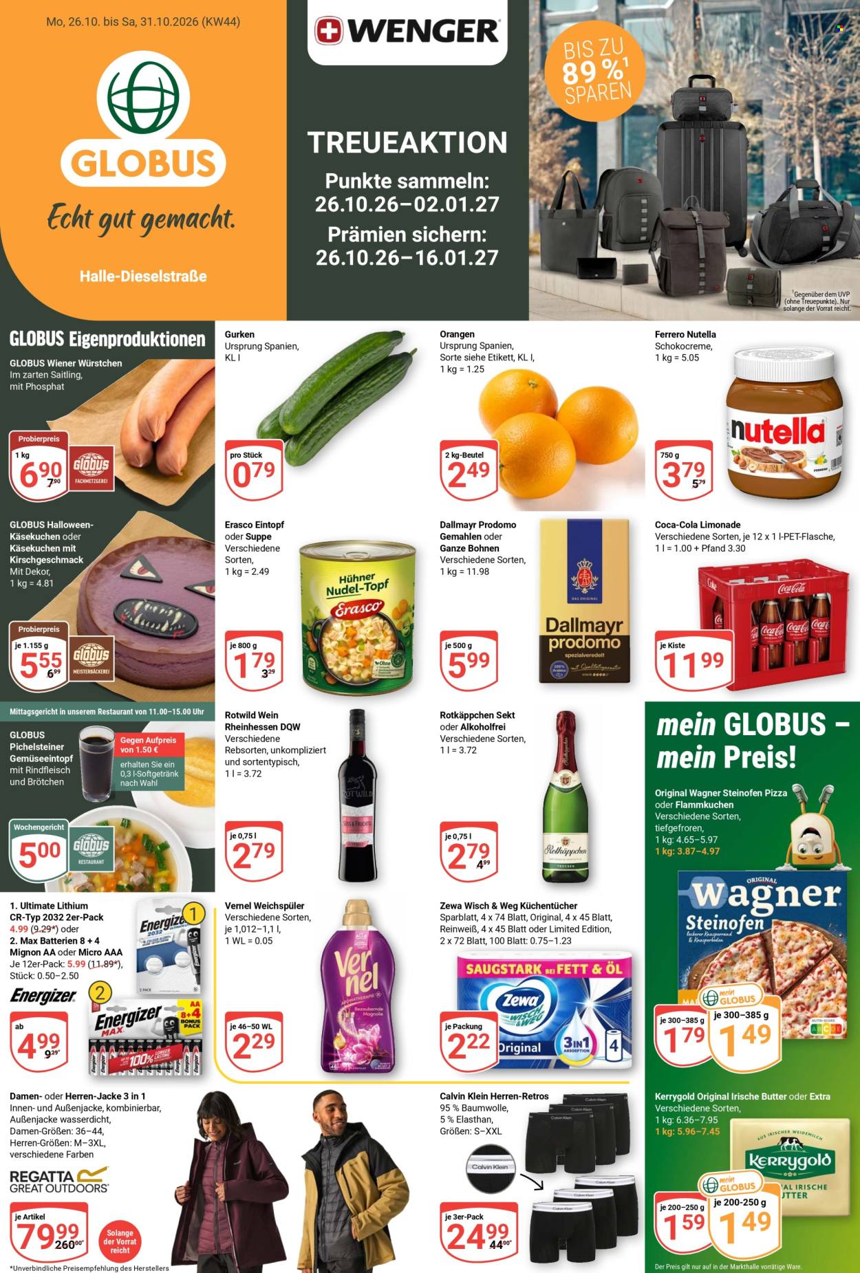 Globus Prospekte  - 26.10.2026 - 31.10.2026. Seite 1