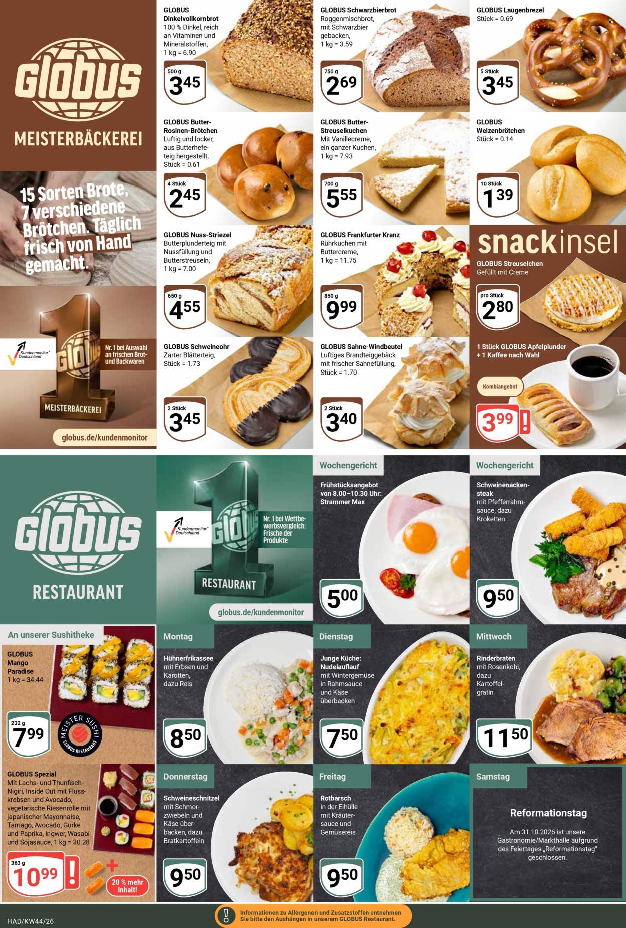 Globus Prospekte  - 26.10.2026 - 31.10.2026. Seite 6