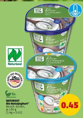 NATURGUT Bio Naturjoghurt