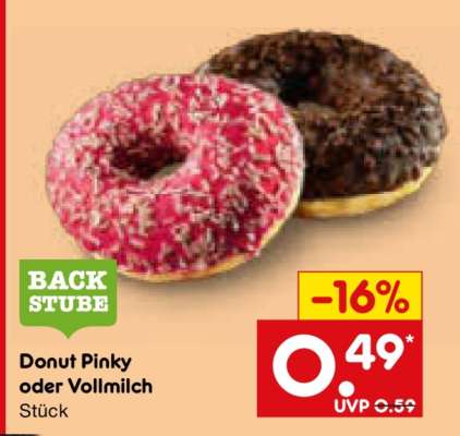 Donut Pinky oder Vollmilch