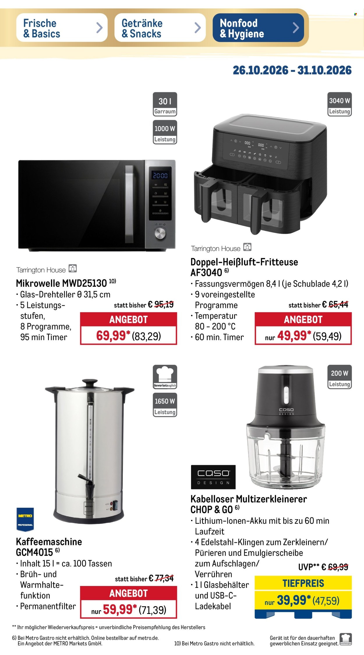 Metro Prospekte  - 26.10.2026 - 31.10.2026. Seite 5