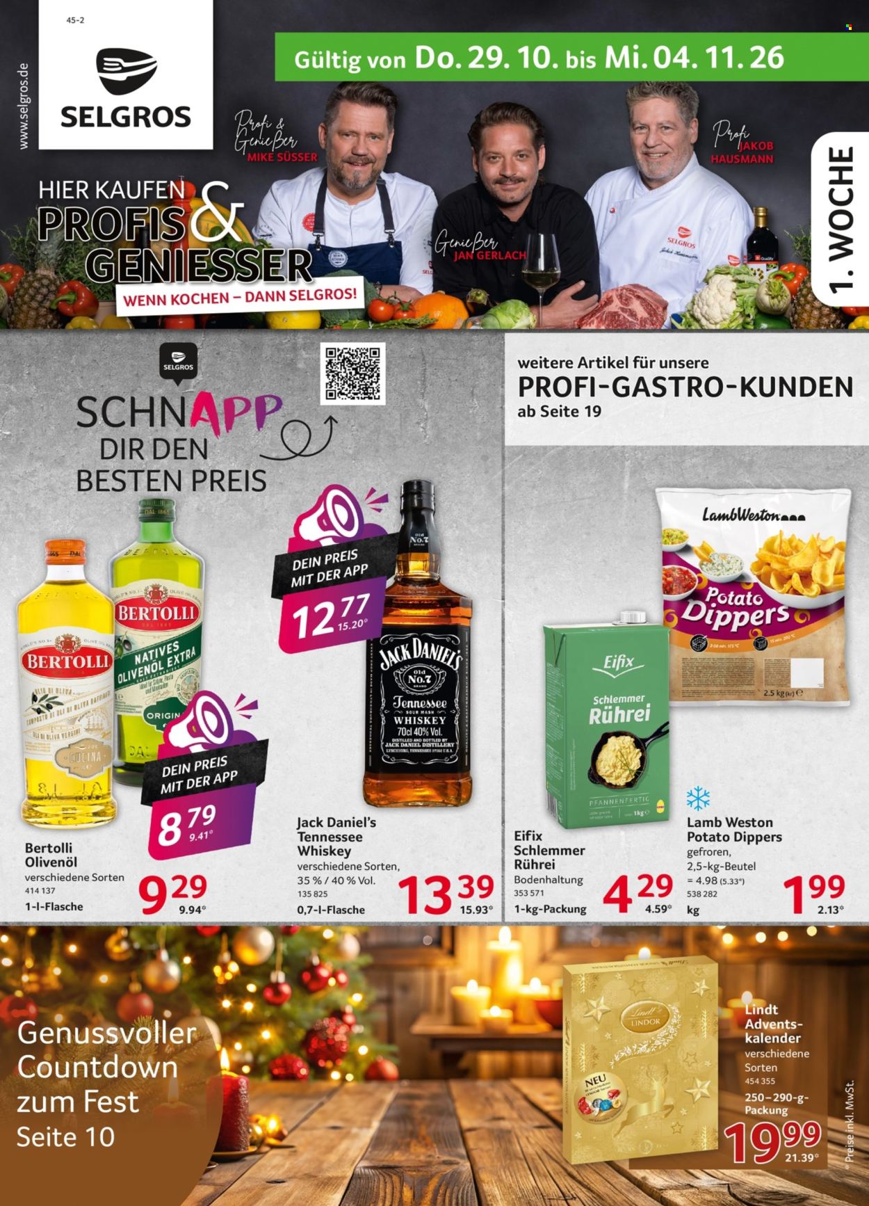 Selgros Prospekte  - 29.10.2026 - 4.11.2026. Seite 1