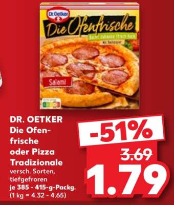DR. OETKER Die Ofenfrische oder Pizza Tradizionale