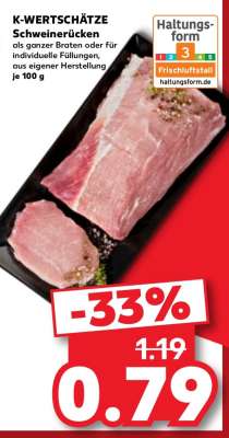 K-WERTSCHÄTZE Schweinerücken