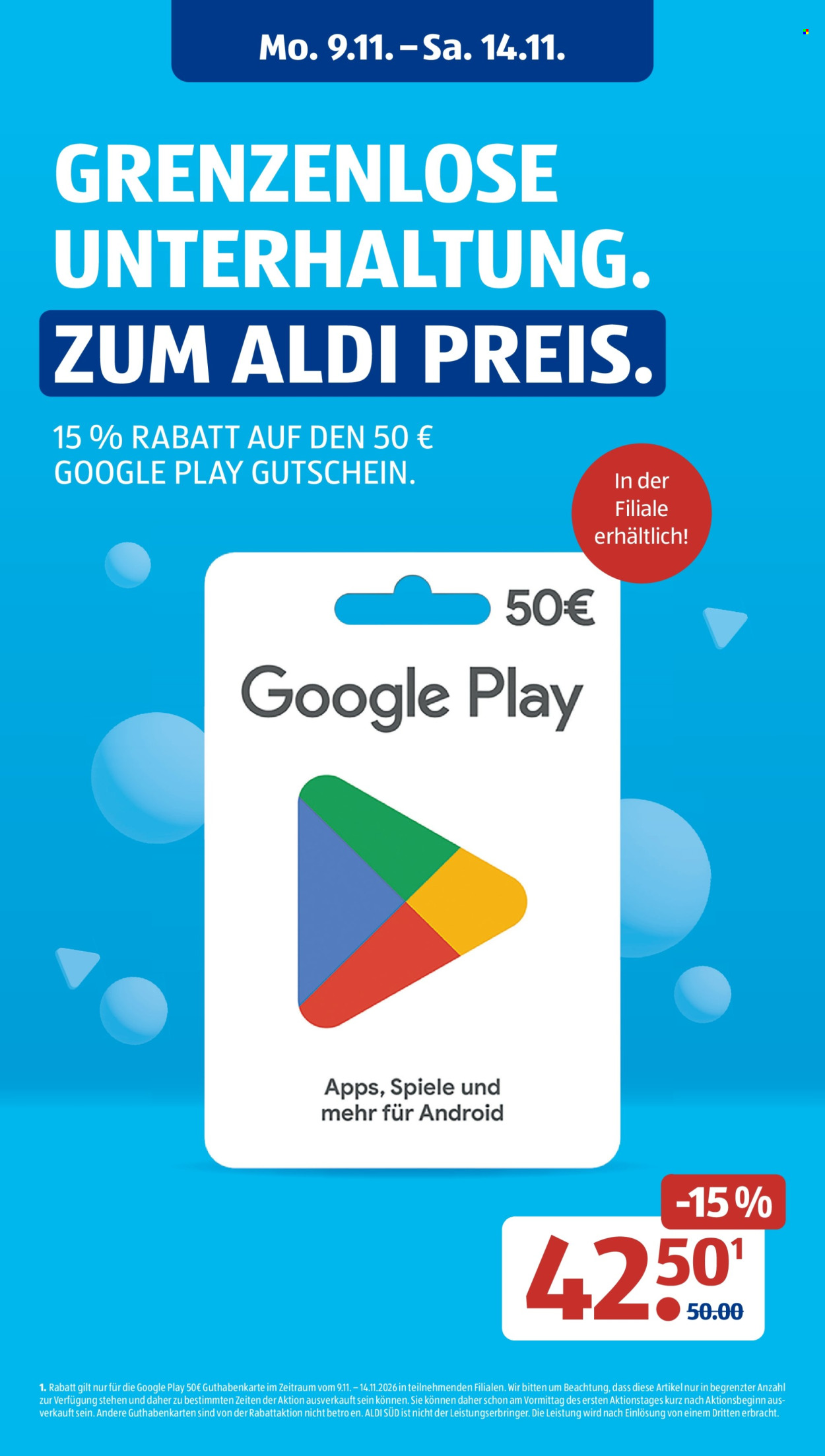 ALDI SÜD Prospekte  - 9.11.2026 - 14.11.2026. Seite 21