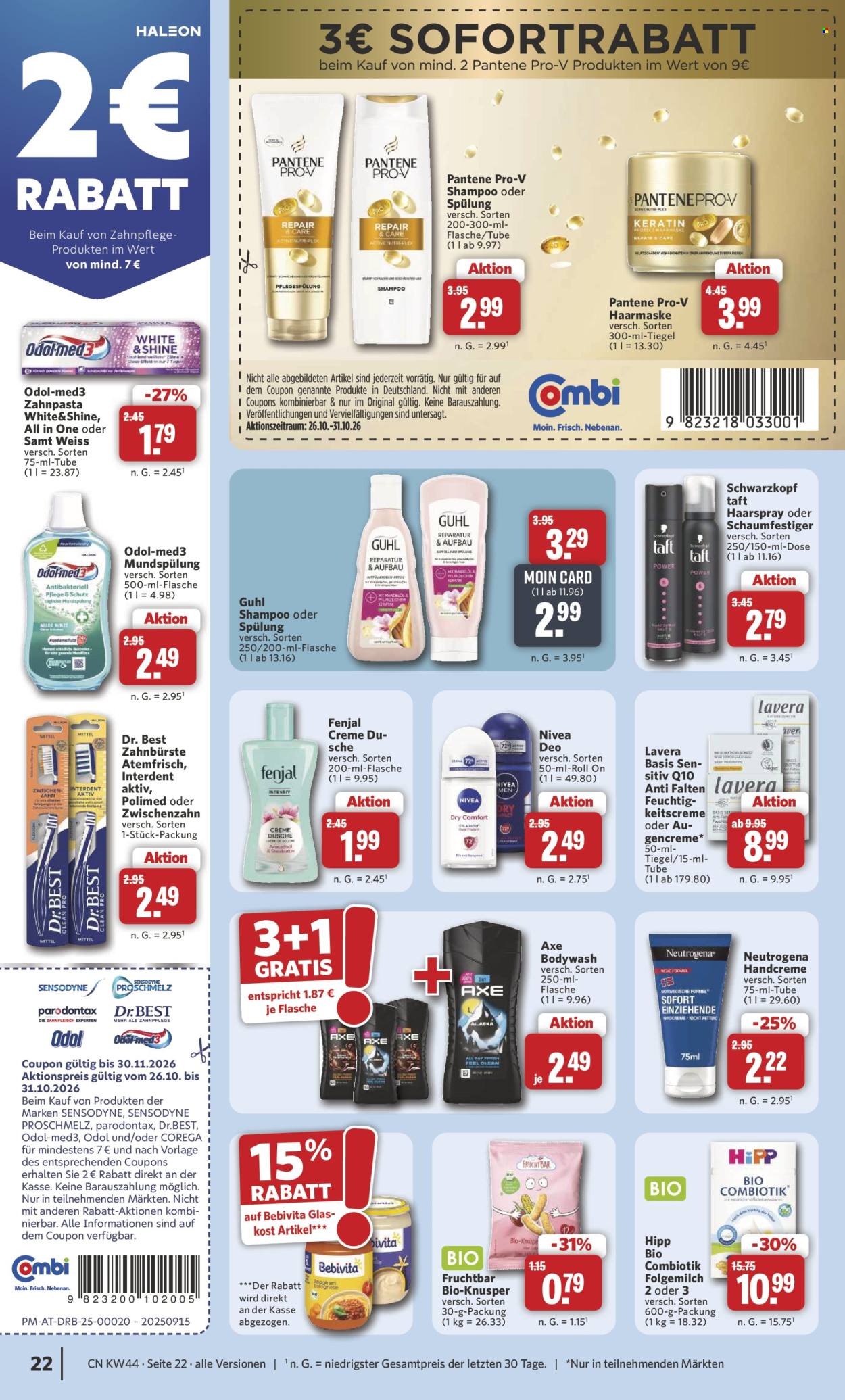 Combi Prospekte  - 26.10.2026 - 31.10.2026. Seite 22