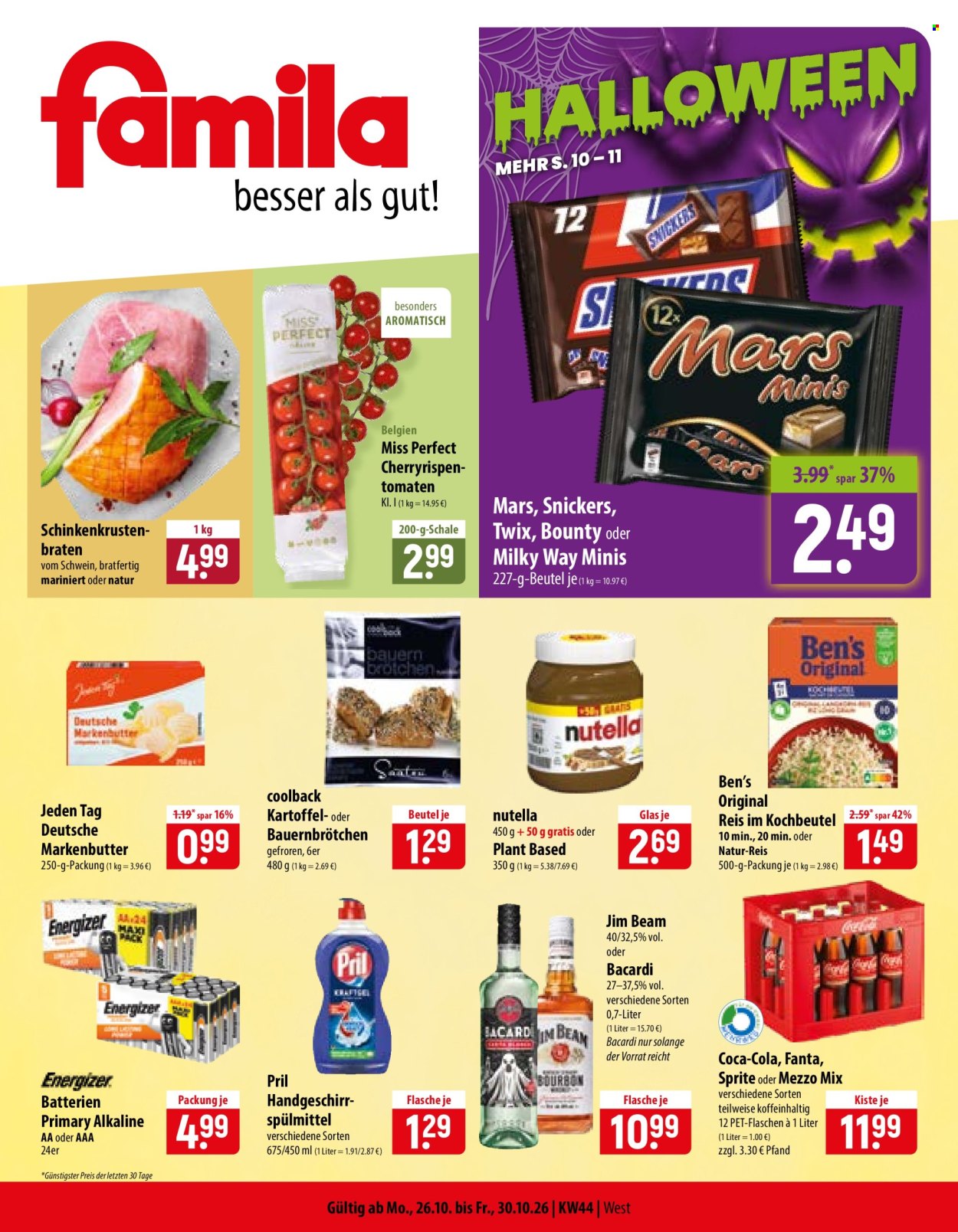 famila Prospekte  - 26.10.2026 - 31.10.2026. Seite 1