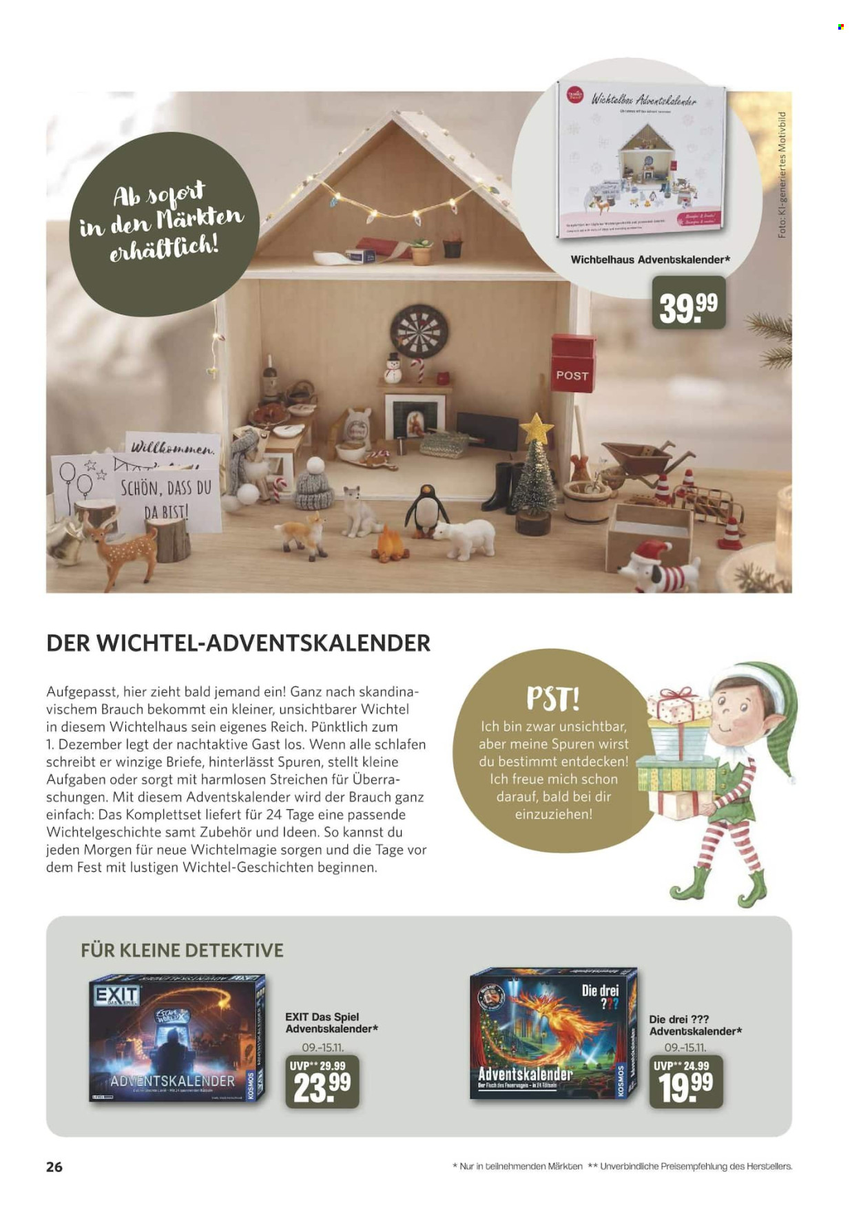 famila Prospekte  - 26.10.2026 - 29.11.2026. Seite 26