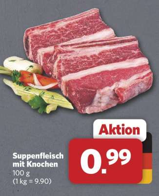Suppenfleisch mit Knochen