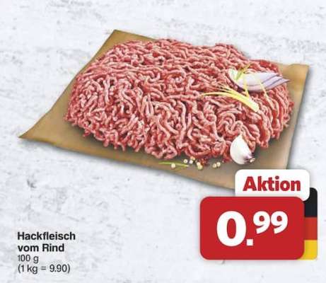 Hackfleisch vom Rind