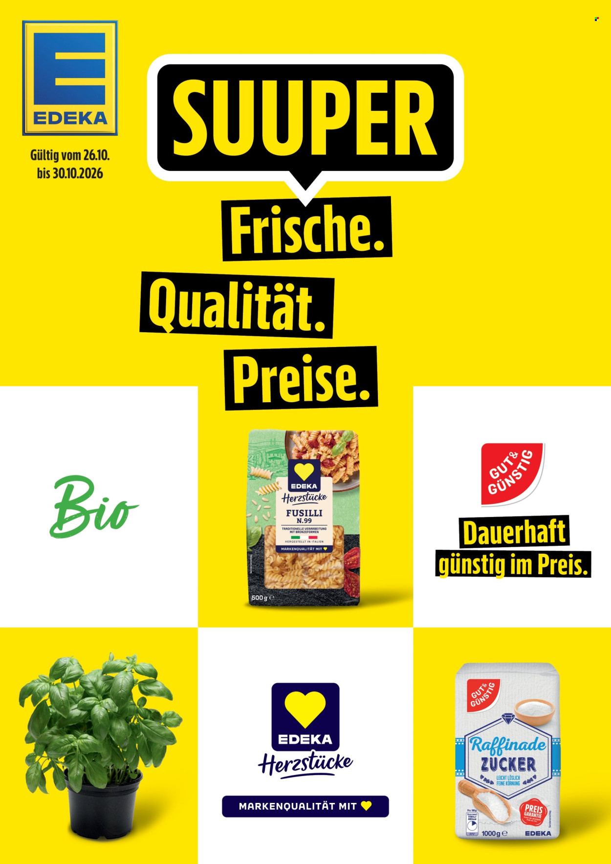 Edeka Prospekte  - 26.10.2026 - 31.10.2026. Seite 1