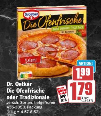 Dr. Oetker Die Ofenfrische oder Tradizionale