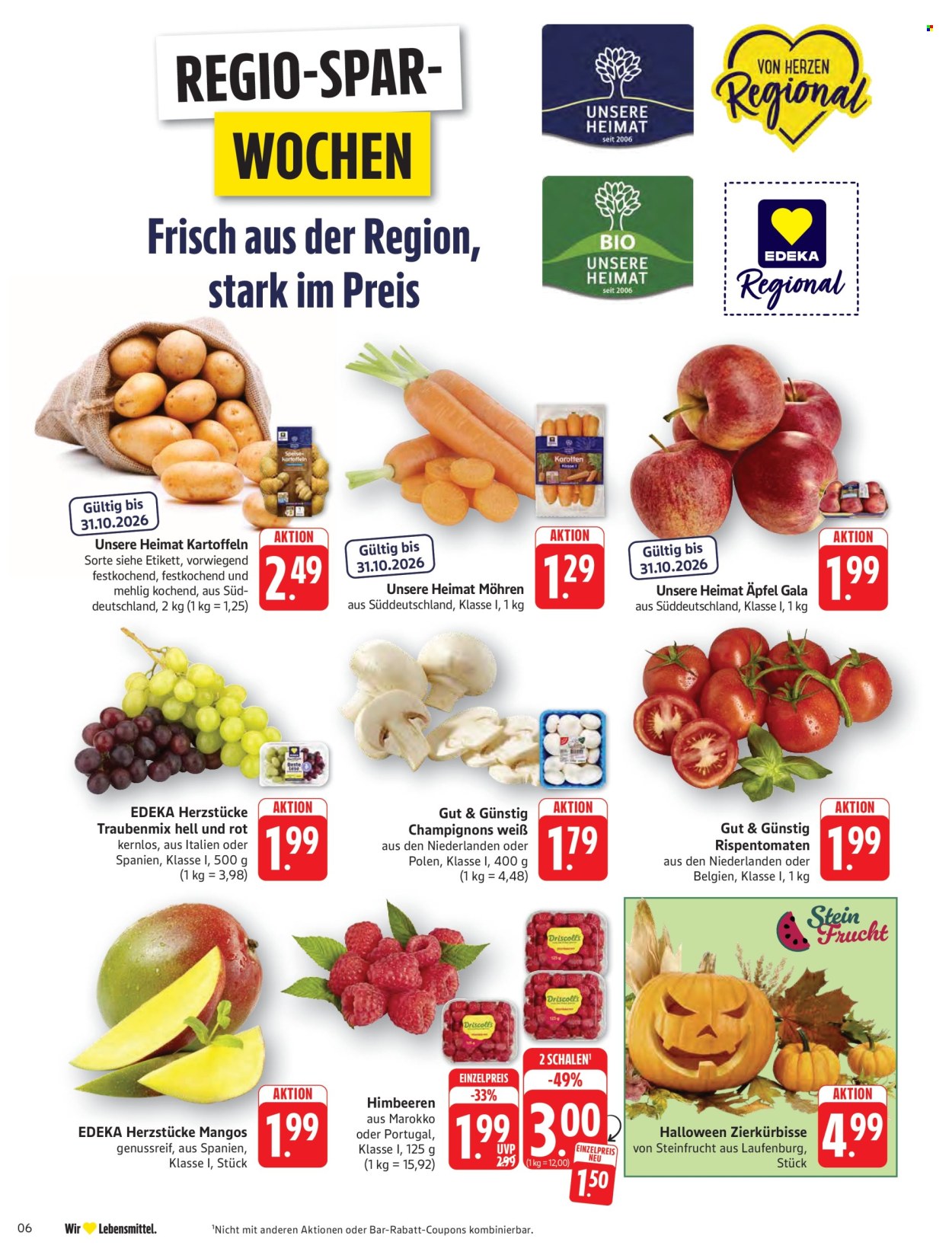 Edeka Prospekte  - 26.10.2026 - 31.10.2026. Seite 6