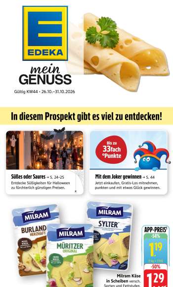 Prospekte Edeka - 26.10.2026 - 31.10.2026.