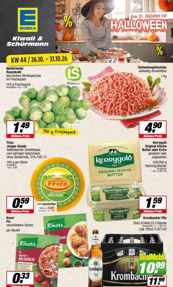 Prospekte Edeka - 26.10.2026 - 31.10.2026.