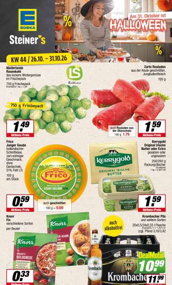 Prospekte Edeka - 26.10.2026 - 31.10.2026.