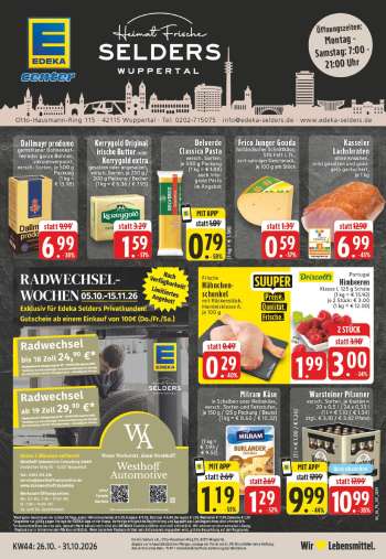Prospekte Edeka - 26.10.2026 - 31.10.2026.