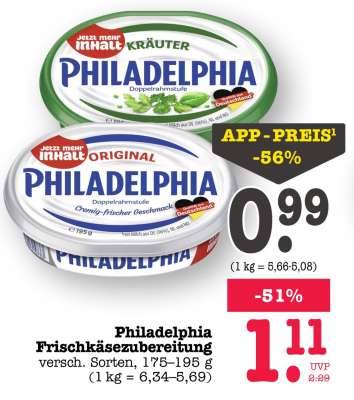 PHILADELPHIA Frischkäsezubereitung