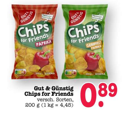 Gut & Günstig Chips for Friends