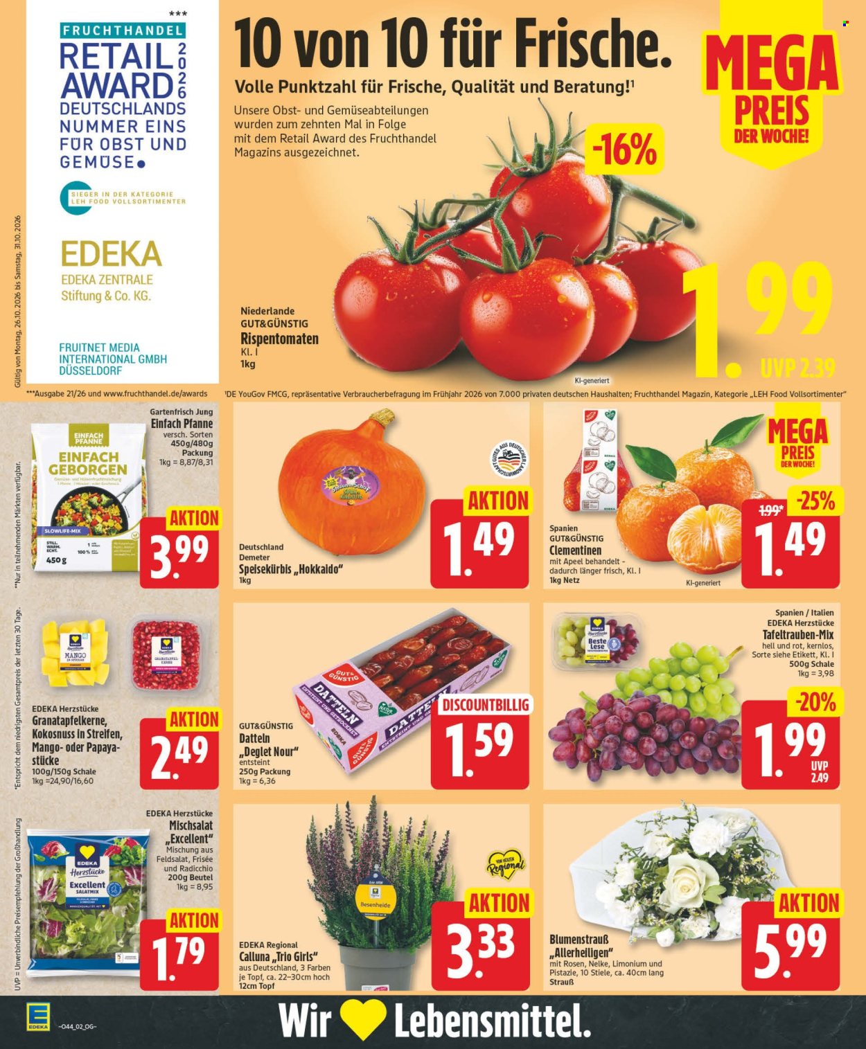 Edeka Prospekte  - 26.10.2026 - 31.10.2026. Seite 2